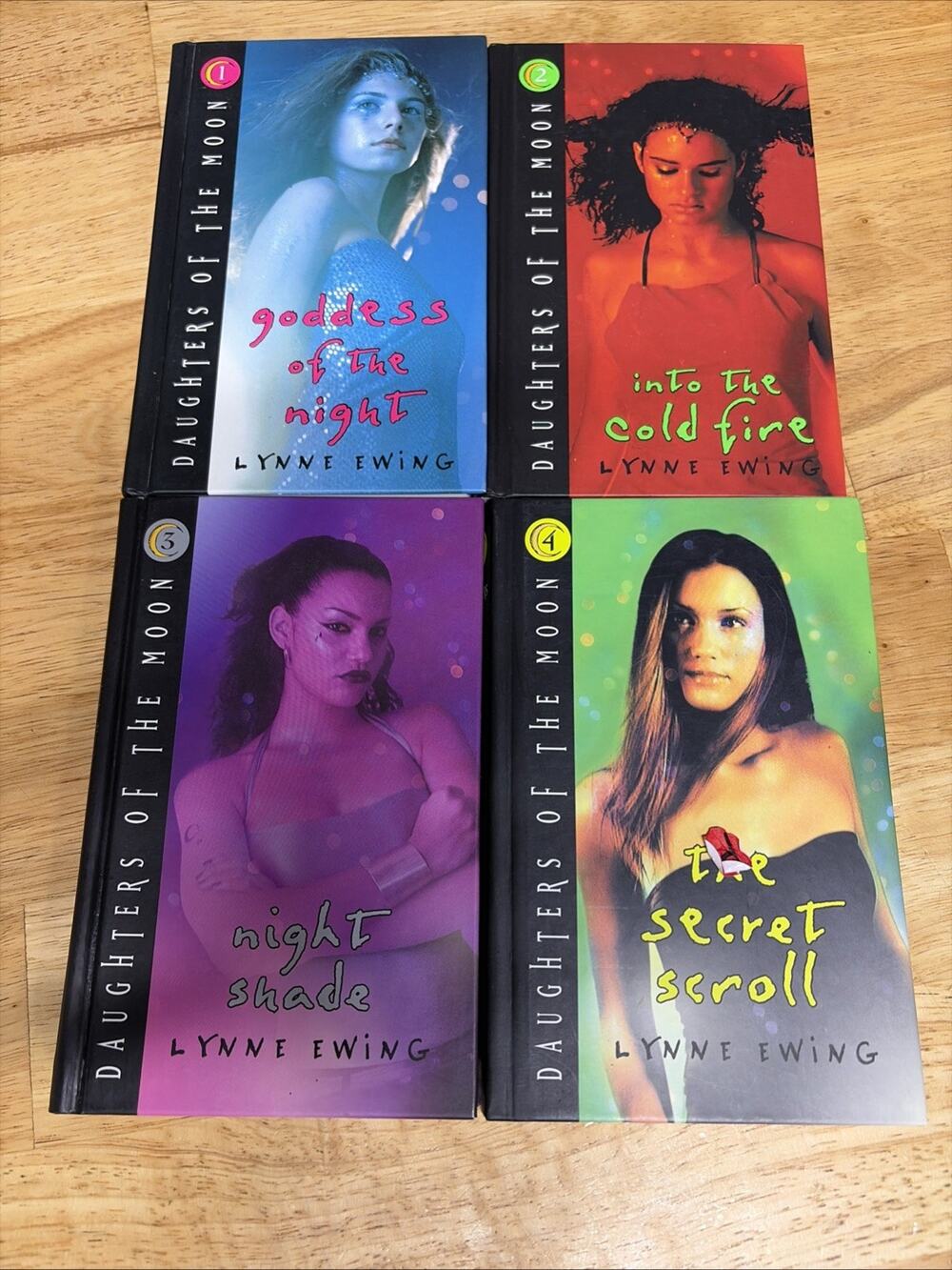 Lot of 4 Daughters of the Moon Lynne Ewing Hardcover Books 1-4 (1st Edition)